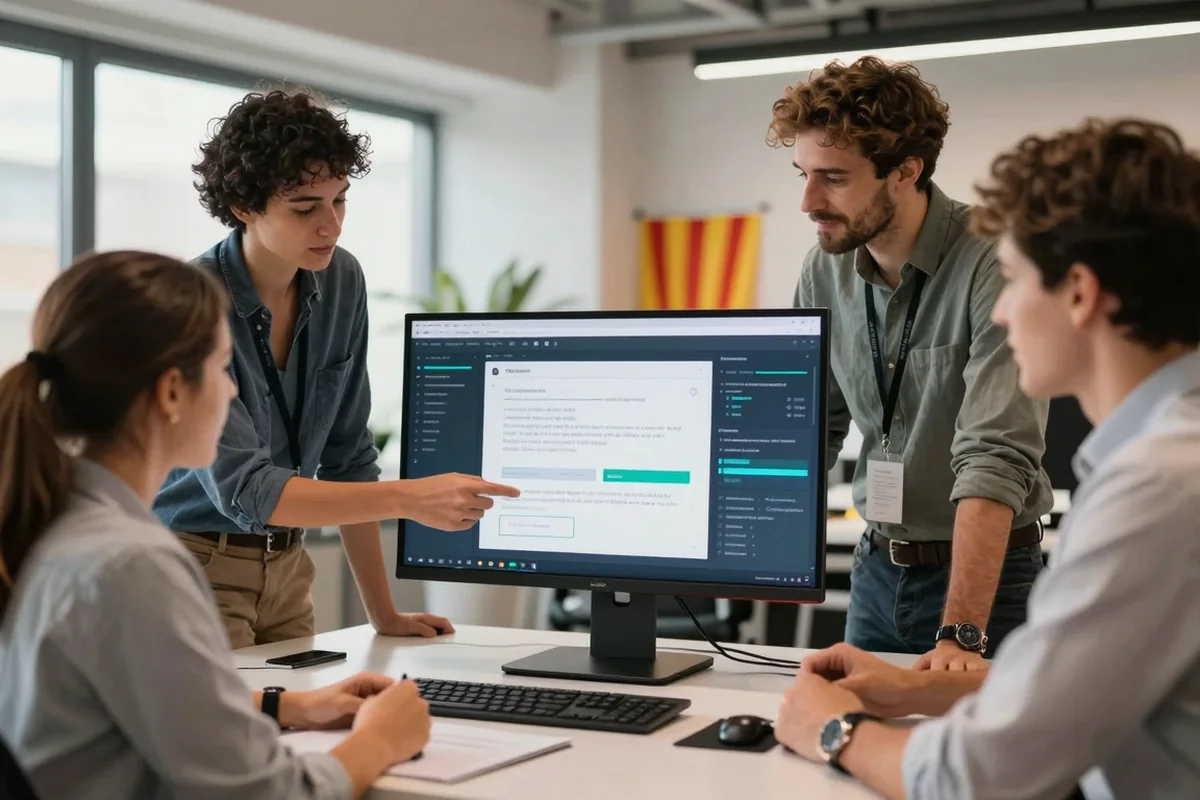 Equip de NeuroHost treballant en infraestructura d'IA a Catalunya